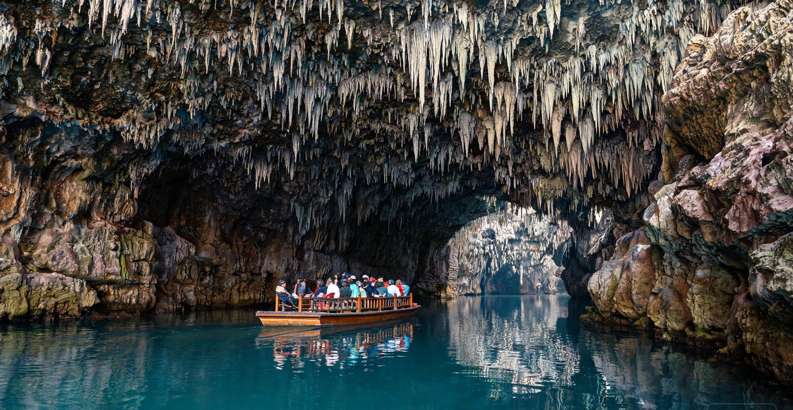 Boat tour inside the Benxi Water Cave, Liaoning