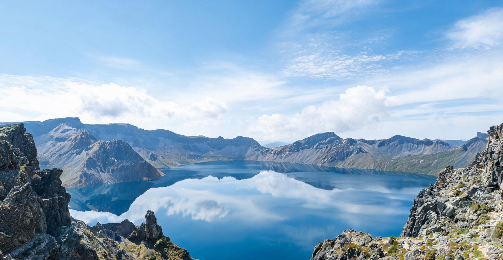 Heaven Lake in the crater of Changbai Mountain, Jilin