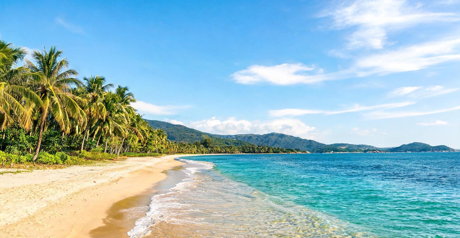 Tropical beach at Yalong Bay, Sanya, Hainan