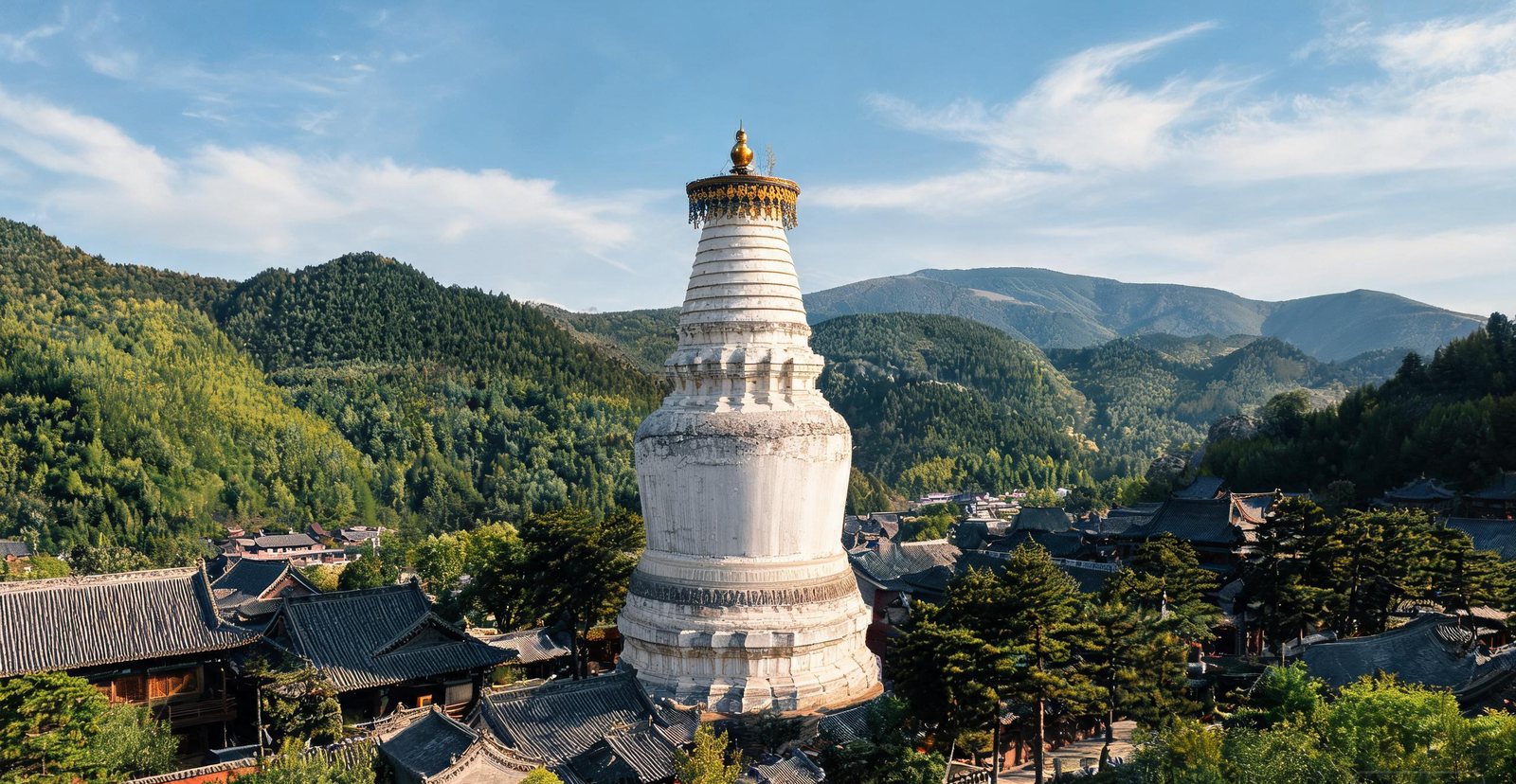 The Great White Pagoda at Wutai Mountain, Shanxi