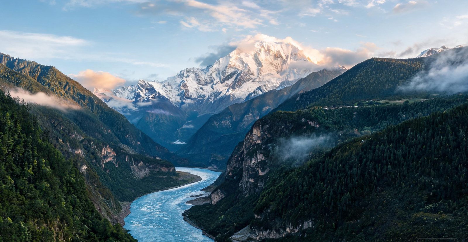 The Yarlung Tsangpo canyon and Namcha Barwa, Tibet