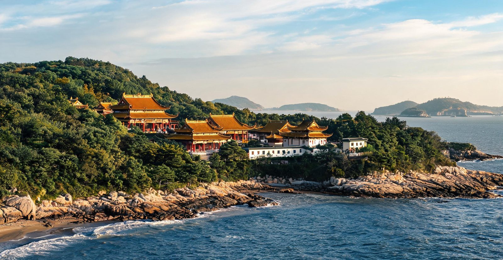 Temples on Putuo Island near Zhoushan, Zhejiang